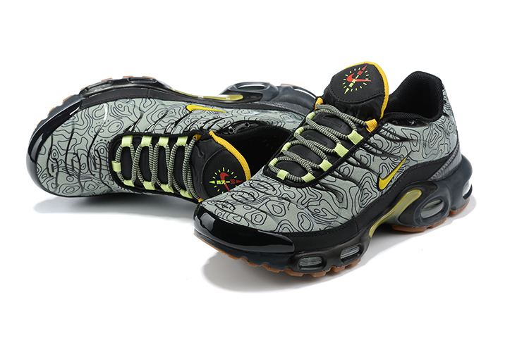 Nike Air Max Plus Colorful Grey Black Yellow Shoes